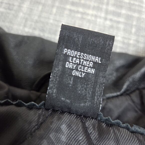 Massini Collection Soft Leather Car Coat Men's XL Black Button-Up Quilt Lining - Picture 8 of 13